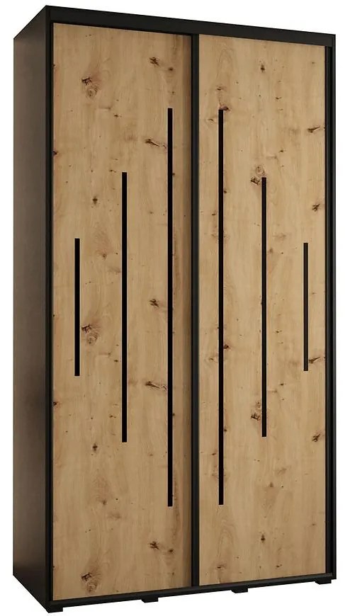 Skriňa 45 Canaris 12 130 čierna/artisan/čierna