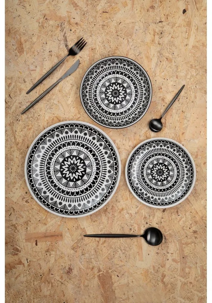 Čierny antikoro príbor 16 ks Modern retro – Premier Housewares