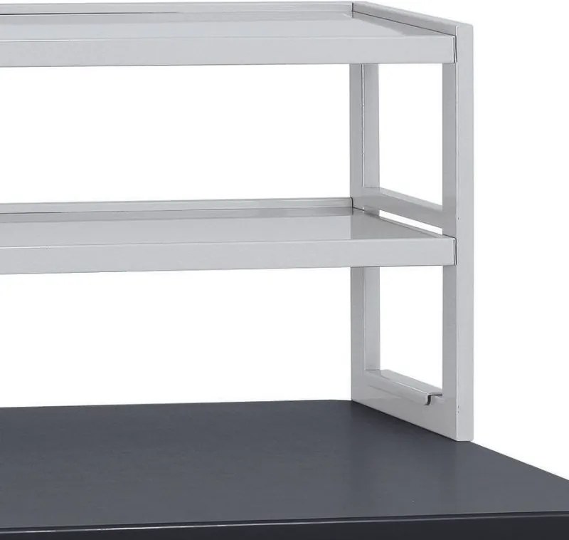 Prídavné kovové police na náradie pre stoly G4, 2 police, nosnosť 40 kg, 1500 x 300 x 450 mm