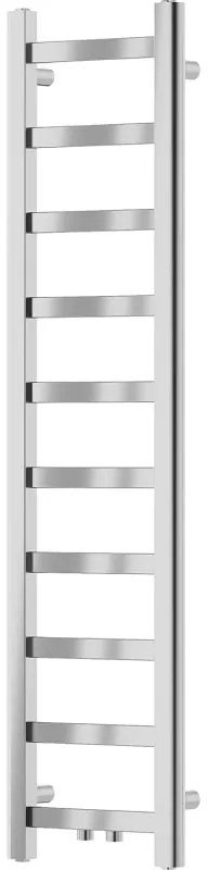 Mexen, kúpeľňový radiátor Mexen Bolt 1200 x 300 mm, 189 W, chróm - W126-1200-300-00-01