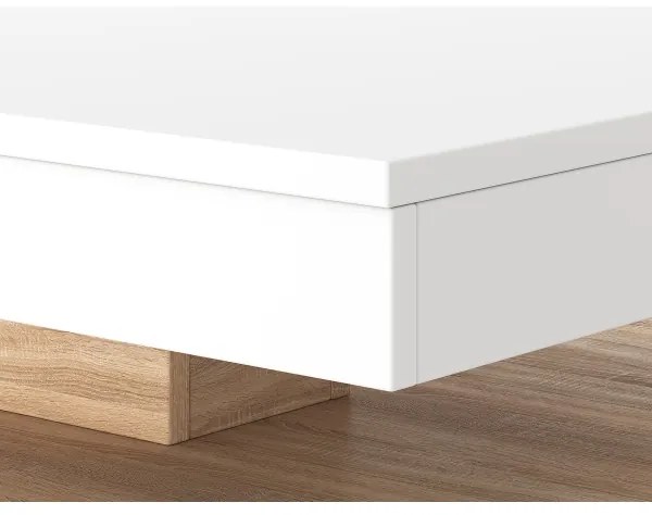 Konferenčný stolík TIMO biela/dub sonoma