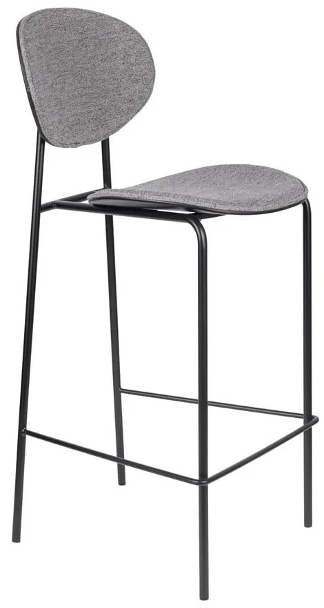 Sivé barové stoličky v súprave 2 ks 96 cm Donny – White Label