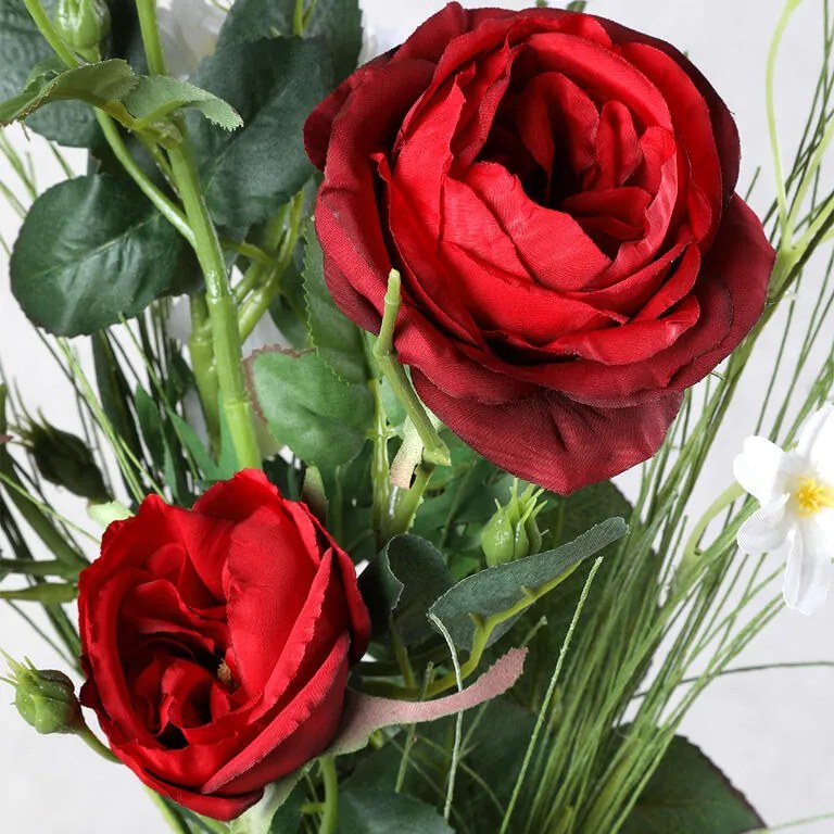 Kytica DELPHÍNIUM, RUŽA, LUČNÉ KVETY 95 cm