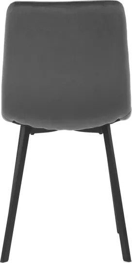 Jedálenská stolička zamatová, sivá DCL-973 GREY4