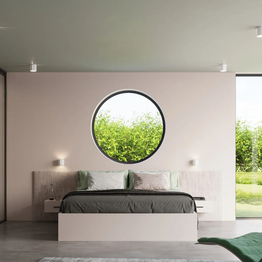 Nástenné svietidlo Inez, 1x biele kovové tienidlo