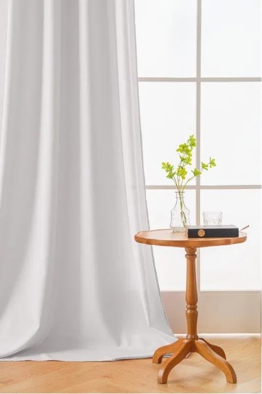 Záves OXFORD LIGHT 140x250 cm, biely Zavesenie: Riasiaca páska