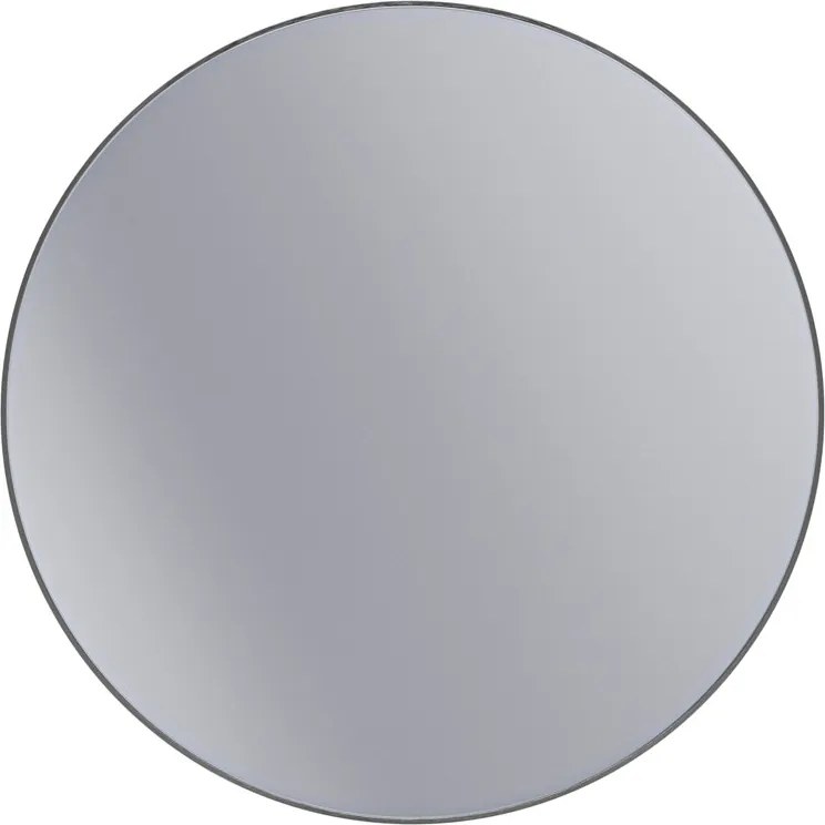 Erga Round, okrúhle zrkadlo 120cm, čierny rám, ERG-V01-ROUND-1212-BK