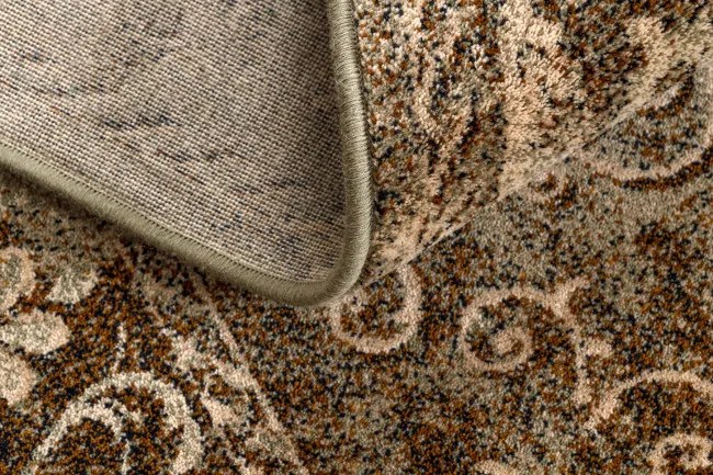 Koberec OMEGA LUMIER koniak hnedý / zelený