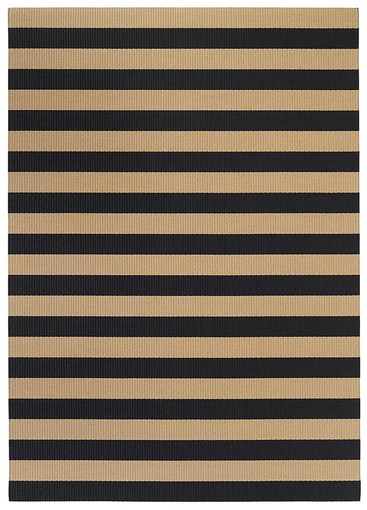 Woodnotes | Koberec Big Stripe - Béžovo-čierna / 80x200 cm