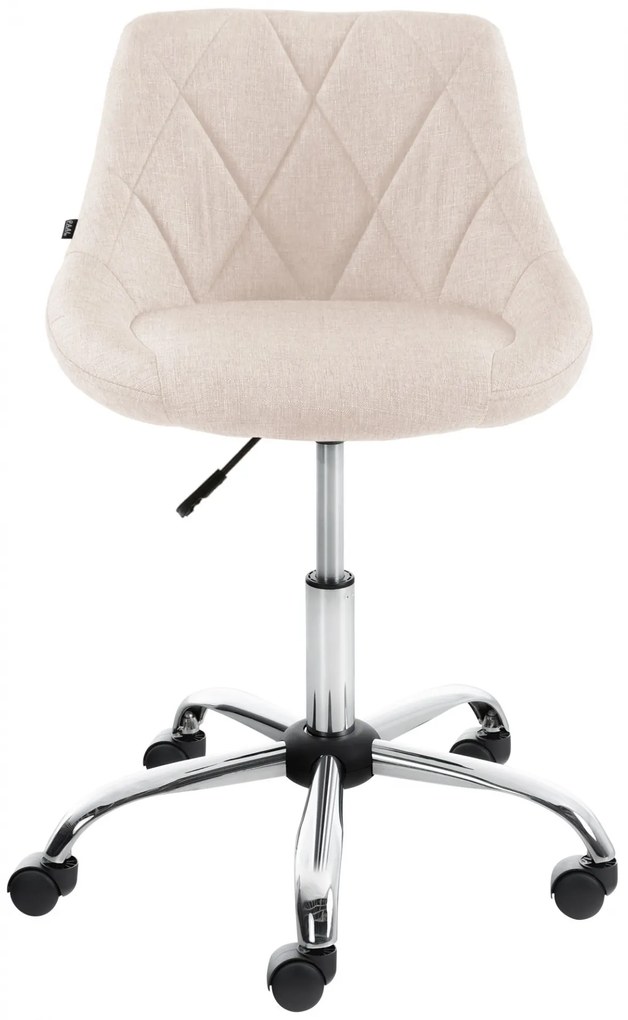 Pracovná stolička Lazio - látka - Krémová