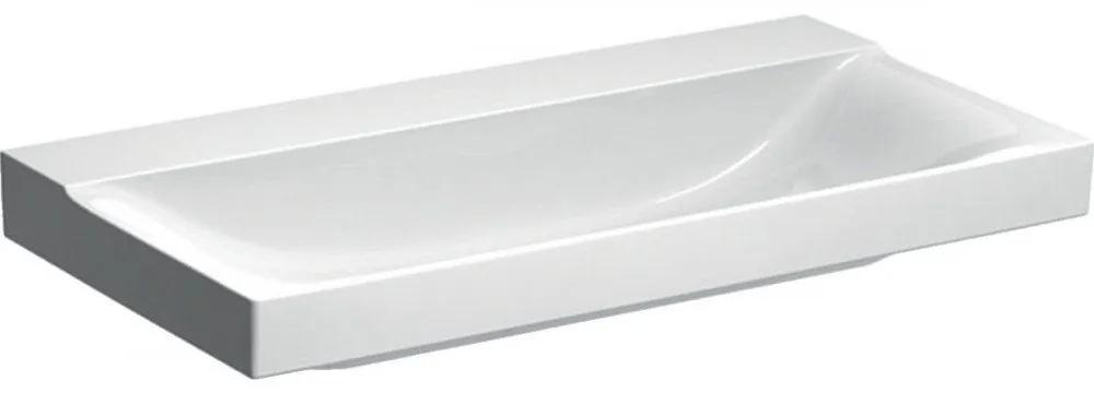 GEBERIT Xeno2 závesné umývadlo bez ovoru, bez prepadu, 900 x 480 mm, biela, s povrchovou úpravou KeraTect, 500.532.01.1