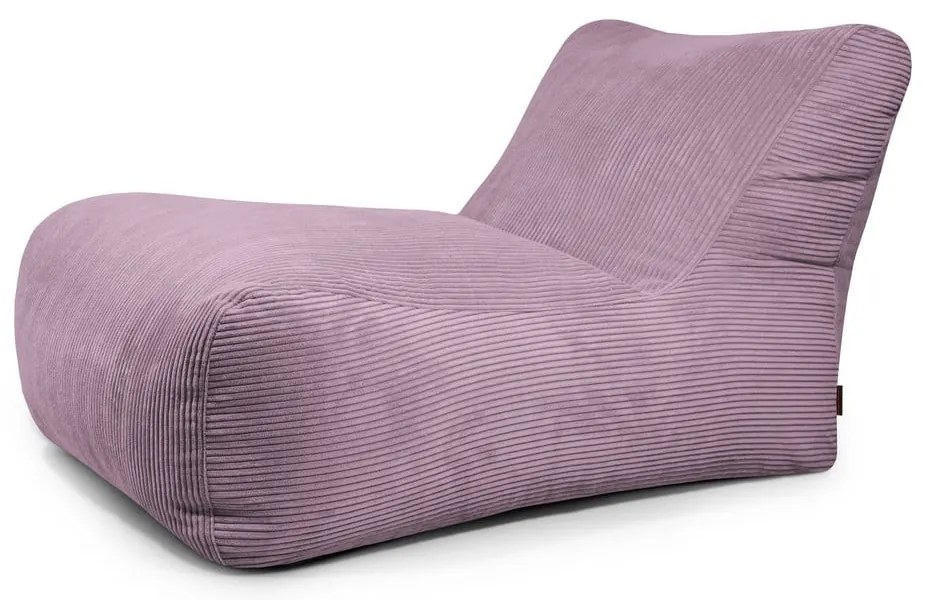 Fialový menčestrový sedací vak Lounge 100 – SLOWDOWN