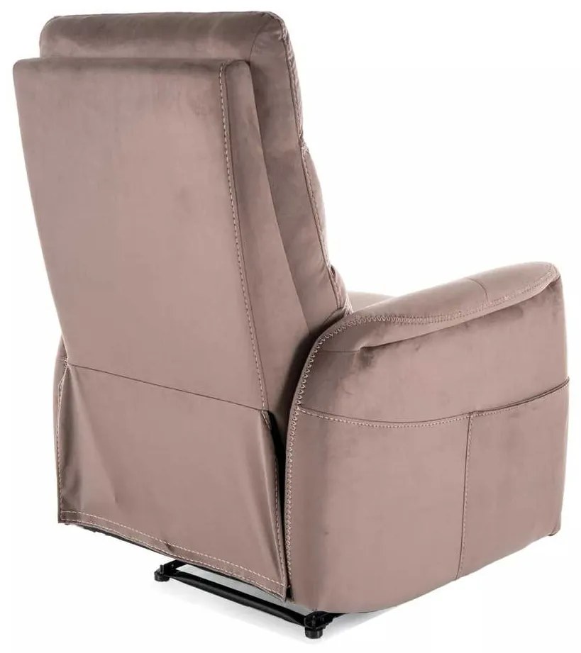 Masážne kreslo Vinci Velvet, hnedá