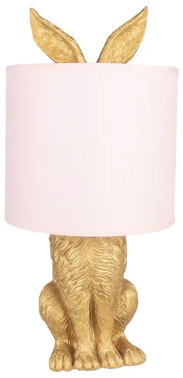 Golden & Pink nočná lampa RABBIT