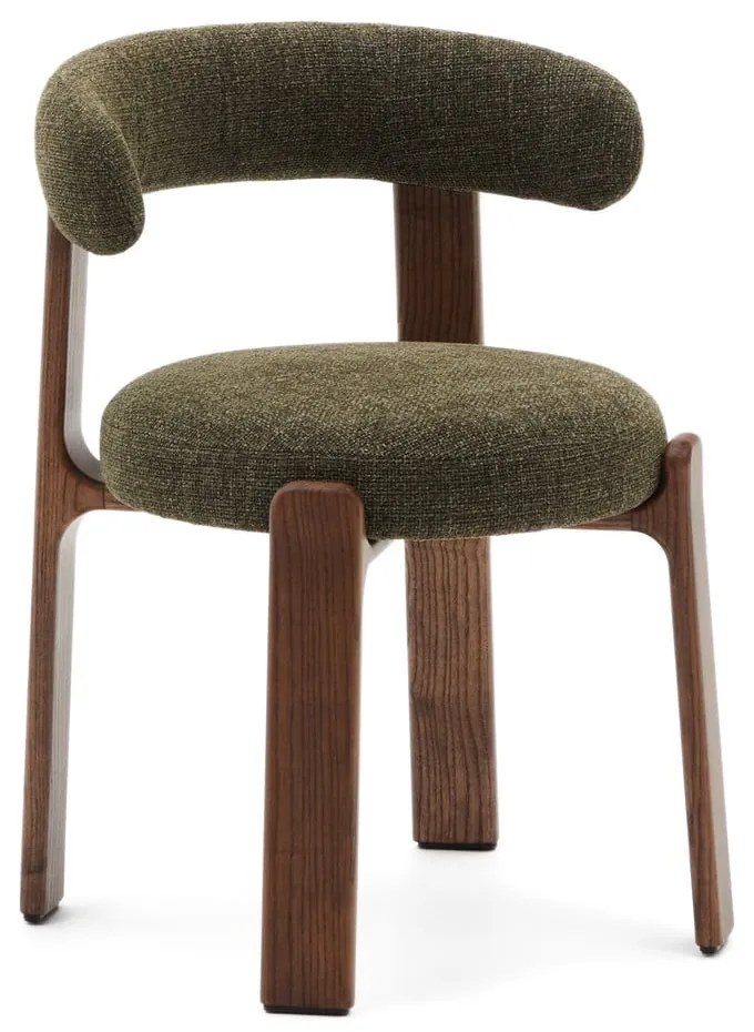 Kaki/hnedá jedálenská stolička z jaseňového dreva Granite – Kave Home