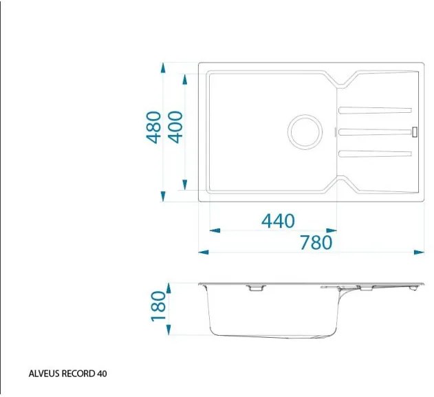 SET ALVEUS RECORD 40/55 + BATERIE SIROS 55