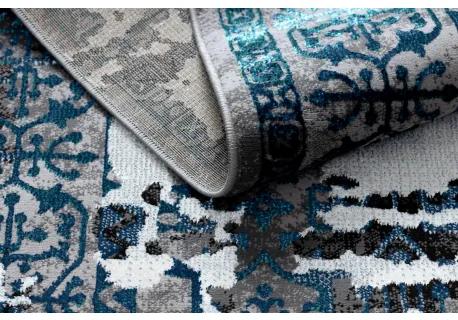 Moderný koberec DE LUXE 2078 ornament vintage - Štrukturálny sivá Veľkosť: 240x340 cm