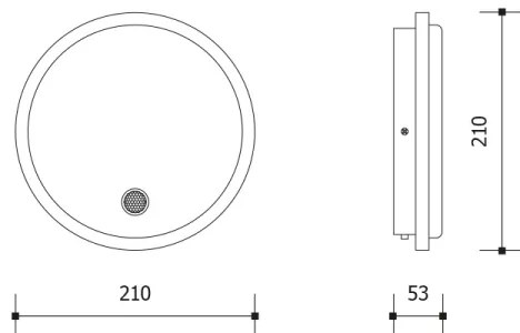 LED vonkajšie nástenné svietidlo so senzorom LED/15W/230V IP65 biele