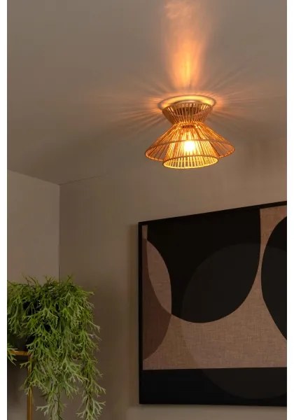 Lucide 10120/32/72 - Stropné svietidlo TASMAN 1xE27/60W/230V béžová