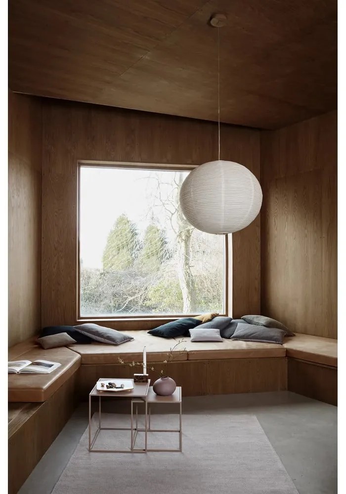 Béžové kovové konferenčné stolíky v súprave 2 ks 40x40 cm Fera – Blomus