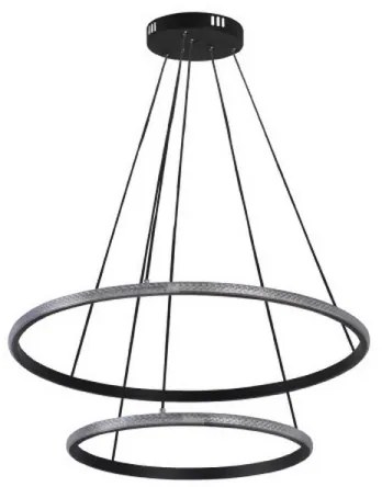 Stmievateľný LED luster s lankovým zavesením LED/55W/230V 3000-6500K priemer 60 cm + diaľkové ovládanie