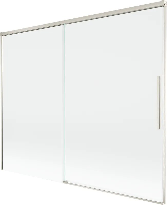 Mexen Rox, 2-krídlová posuvná vaňová zástena 190 x 150 cm, 8mm číre sklo, oceľový profil, 8C9-190-001-97-00