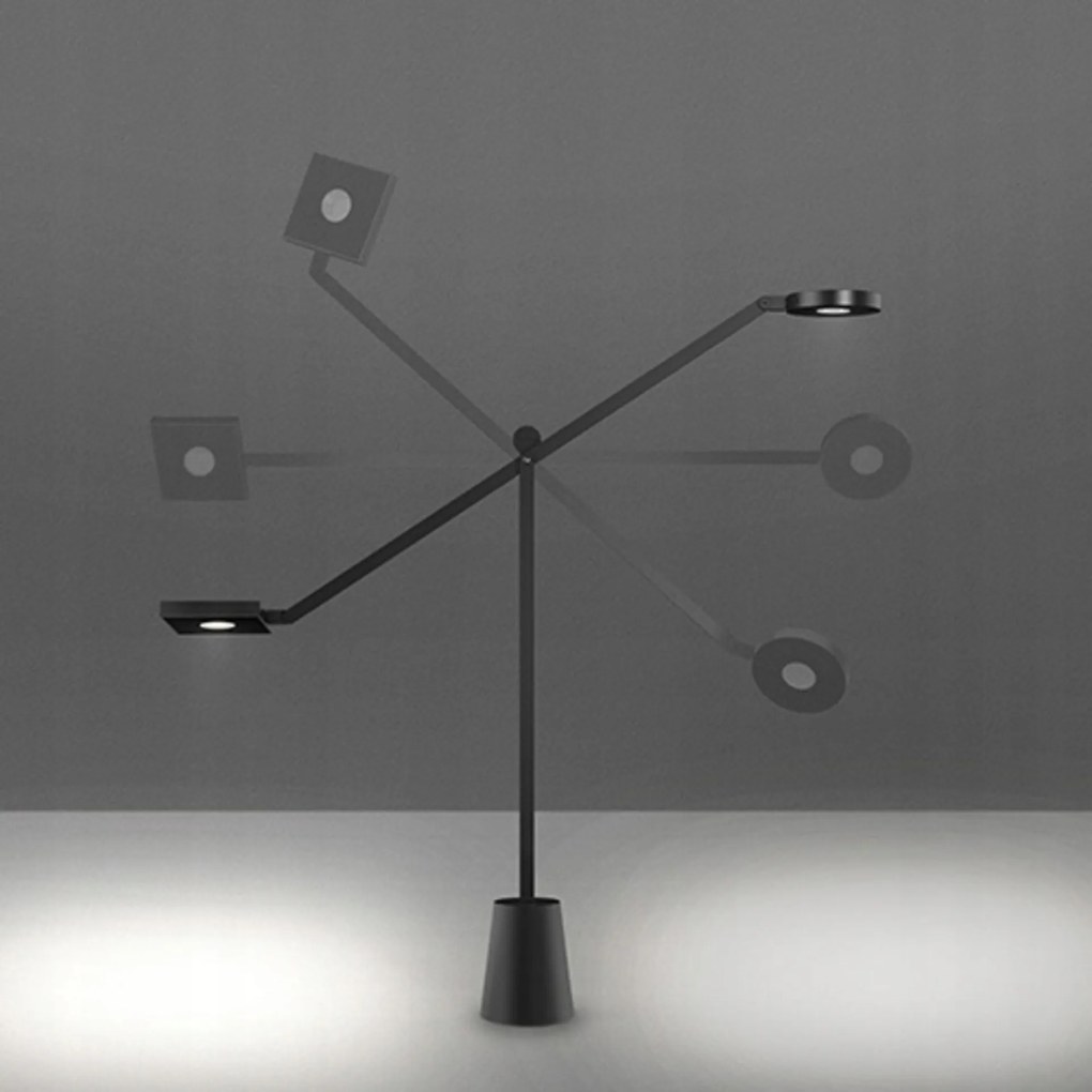 Stolová Led lampa Artemide Equilibrist T čierna, design Jean Nouvel, 1442010A