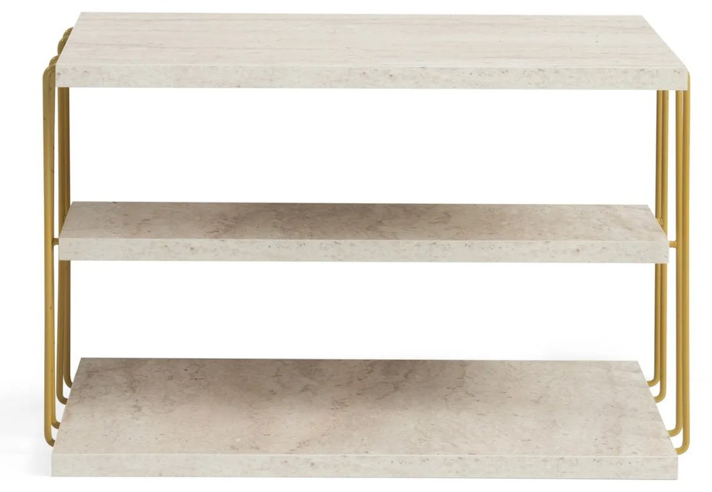 Konferenčný stolík Lifon Gold Travertine