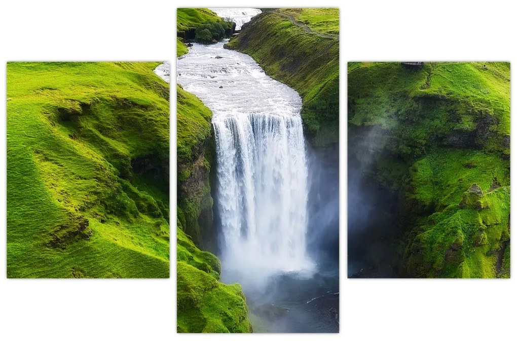Obraz - Vodopád Skogafoss (90x60 cm)