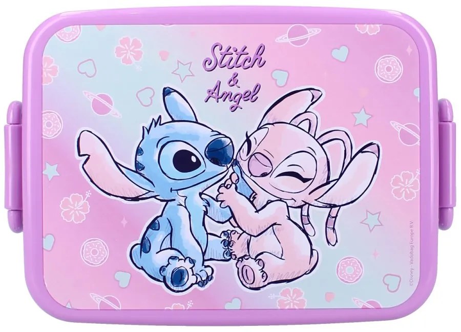 Box na desiatu s klipsami Lilo a Stitch