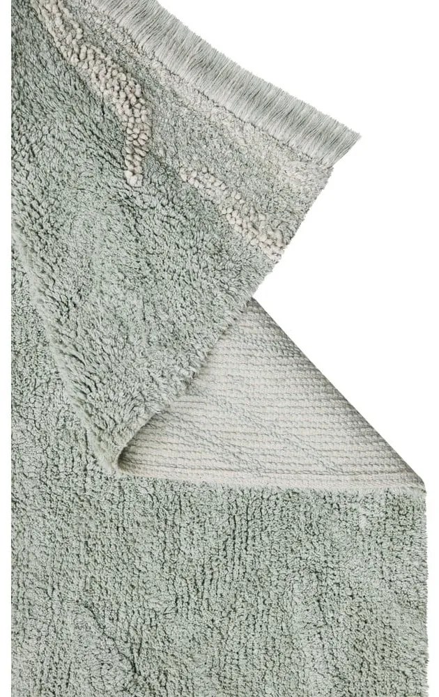 Bavlnený detský hrací koberec v mentolovej farbe 90x130 cm Waves – Lorena Canals