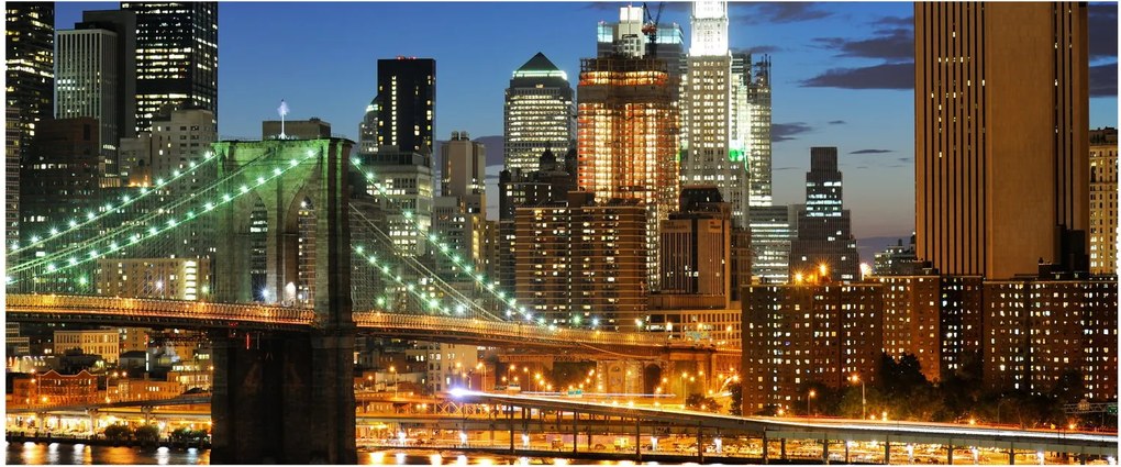 Obraz - Most s New Yorkom (120x50 cm)