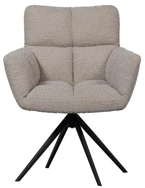 Béžové čalúnené jedálenské kreslo Vinny – WOOOD