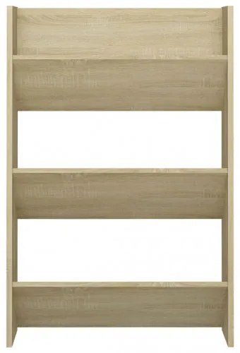 vidaXL Nástenné botníky 2 ks dub sonoma 60x18x90 cm drevotrieska-