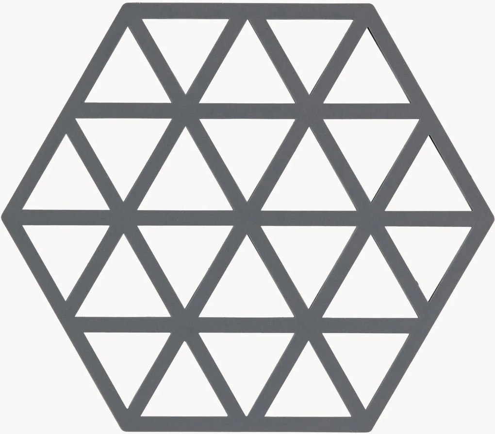 Silikónové podložky pod poháre Triangles, 6 ks