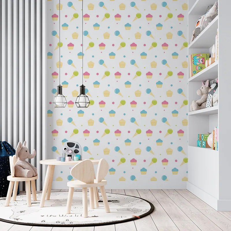 Sablio Tapeta Zmrzlinky a muffiny - 125x75 cm