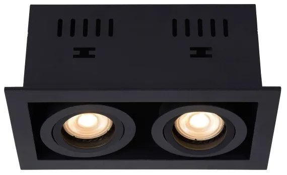 Lucide 09926/02/30 - Podhľadové svietidlo CHIMNEY 2xGU10/50W/230V čierna