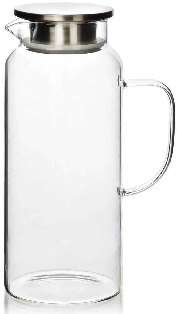 Skleněný džbánek s víkem CLARA 1,9 L transparentní