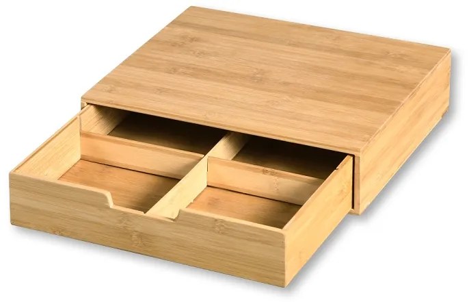 Kesper Stojan na kávovar, kanvicu, podstavec pod monitor so zásuvkou – bambusový