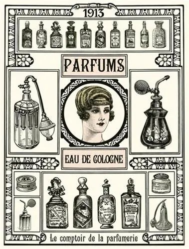 Retro tabula, rozmer 40 x 30 cm, Parfums, IMPOL TRADE PT109T2