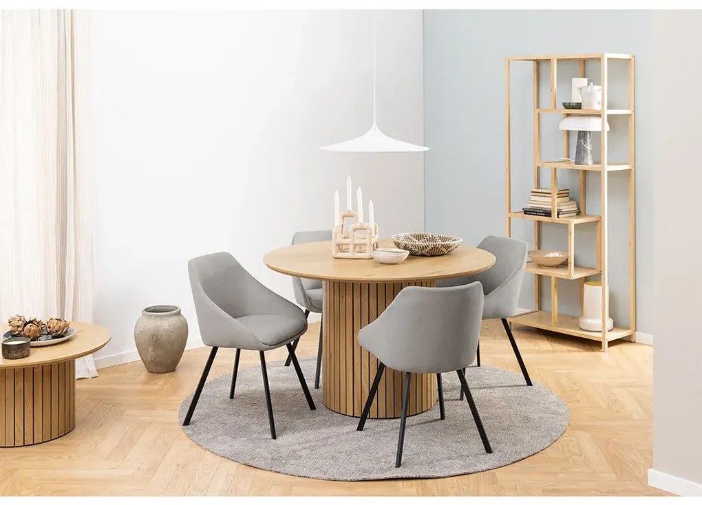 Okrúhly jedálenský stôl Yale 120 cm divoký dub
