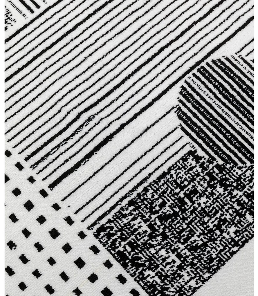 Boas koberec čierno-biely 170x240 cm