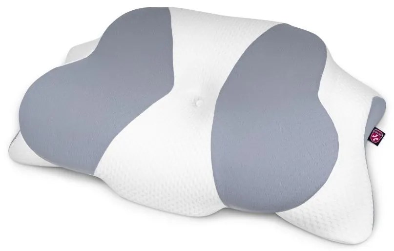CONNECT IT CFH-6032-WH - Anatomický vankúš Gemini bielo-sivý