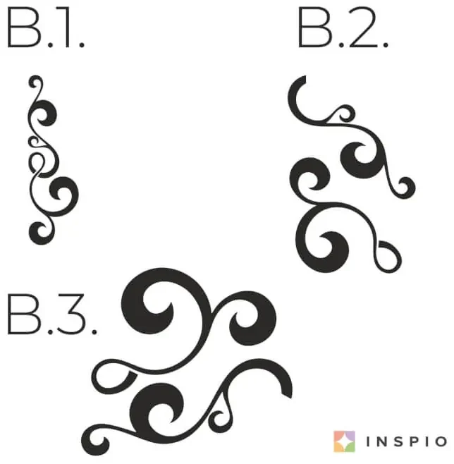 Nálepka na stenu - Ornament