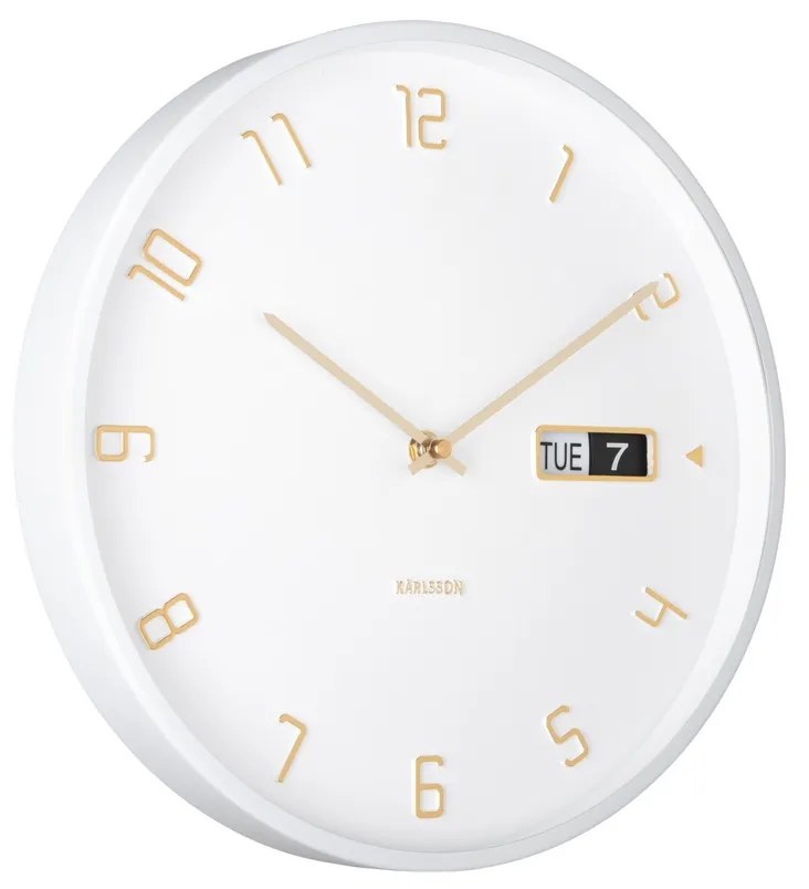 Karlsson 5953WH dizajnové nástenné hodiny 30 cm