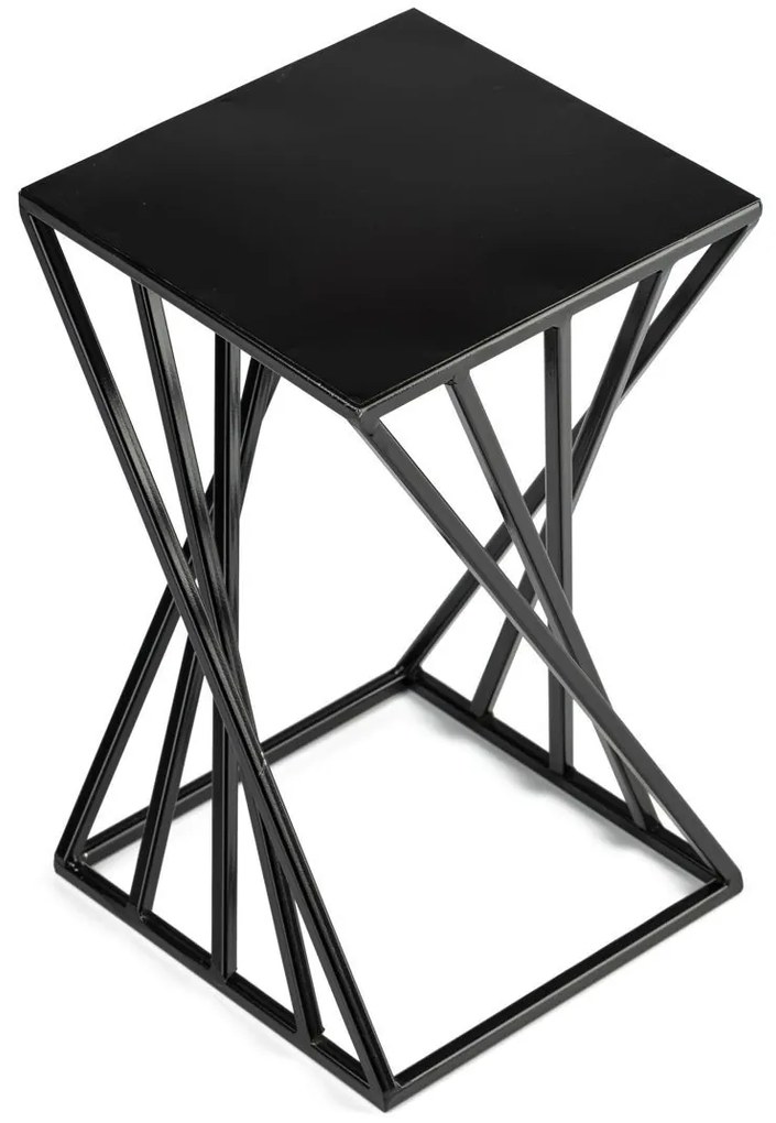 STOJAN NA KVETINÁČ BEAM 40X24X24 CM ČIERNA