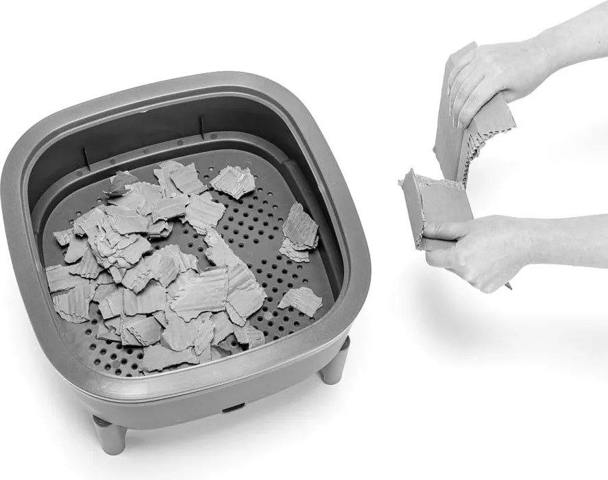 Sivý kompostér 30 l Urbalive – Plastia