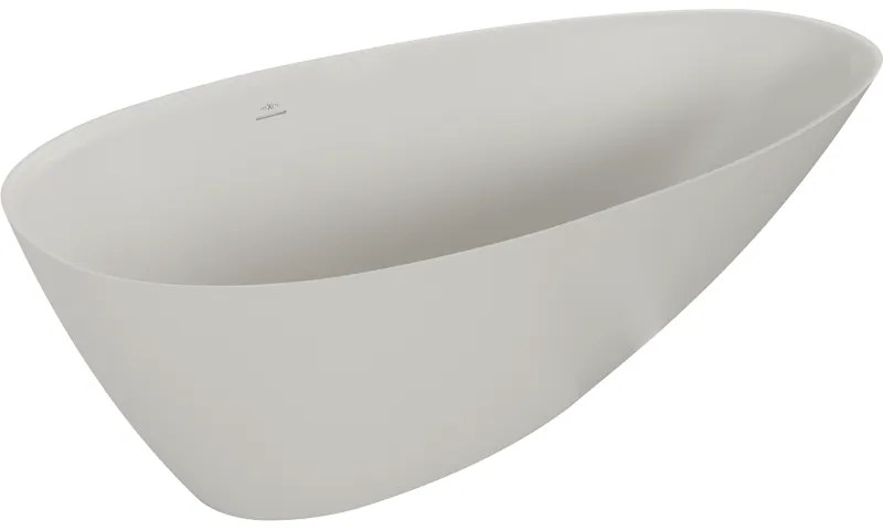 Mexen Milano, voľne stojaca vaňa z konglomerátu 150 x 82 cm, betónová matná, 57301508561