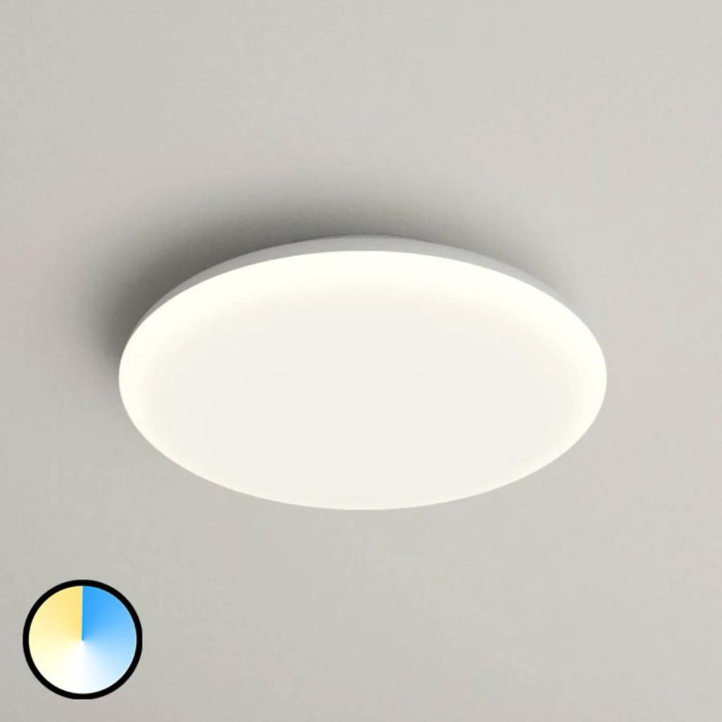 Stropné LED Azra, biele, okrúhle, IP54, Ø 25 cm