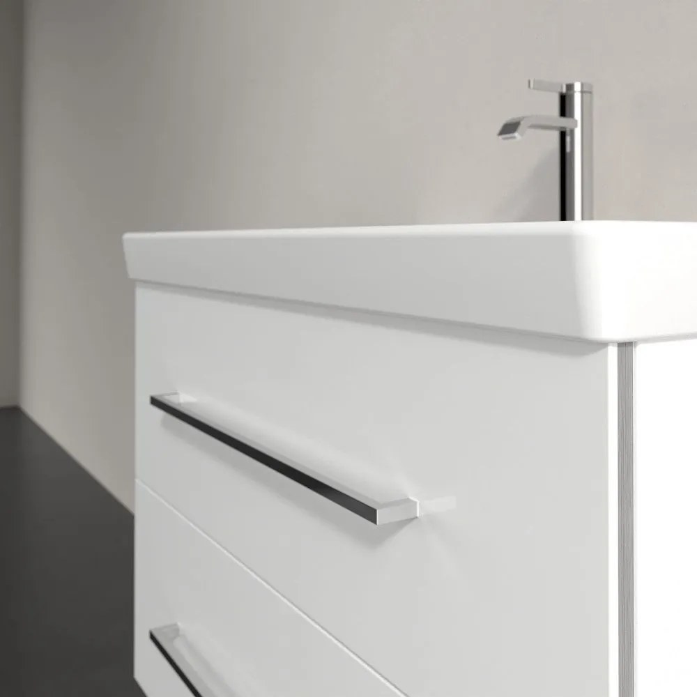 VILLEROY & BOCH Avento závesná skrinka pod umývadlo, 2 zásuvky, 780 x 452 x 514 mm, Crystal White, A89100B4